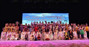 教育部、文化和旅游部、財(cái)政部2018年高雅藝術(shù)進(jìn)校園——中國(guó)經(jīng)典舞劇《絲路花雨》上海站演出圓滿落幕